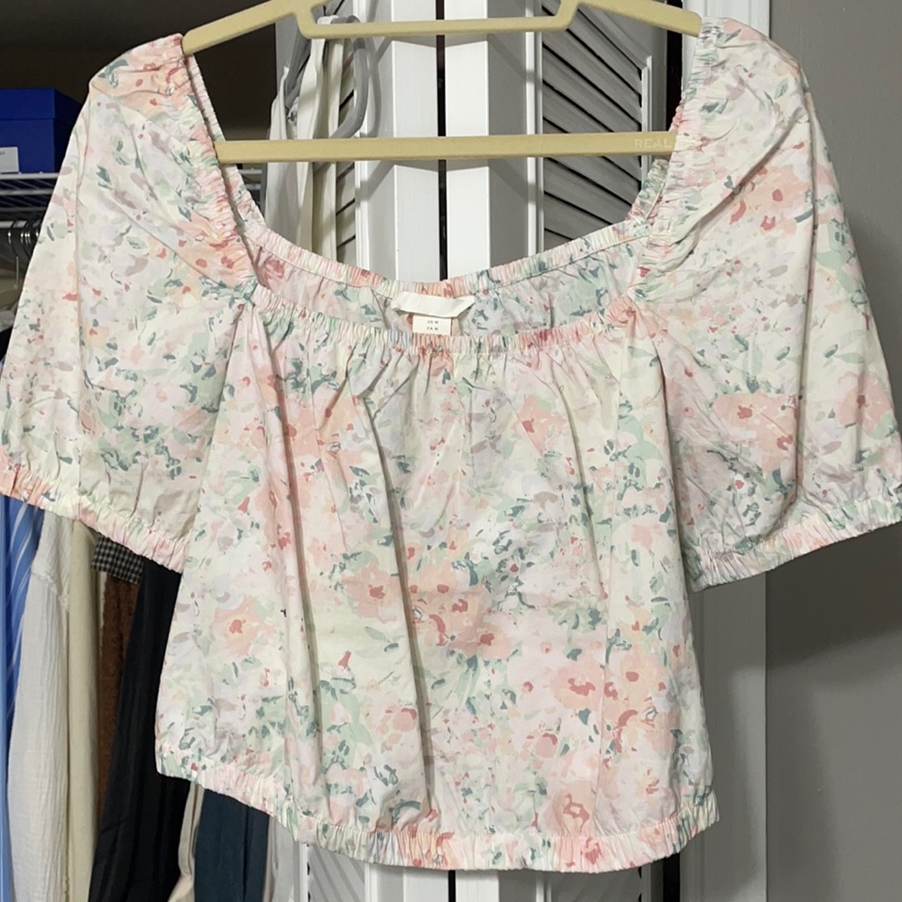 Floral crop top